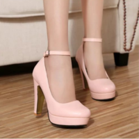 Elegant Ankle Strap High Heels Shoes - Thumbnail 2
