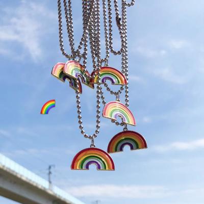Rainbow necklace (2 pcs)