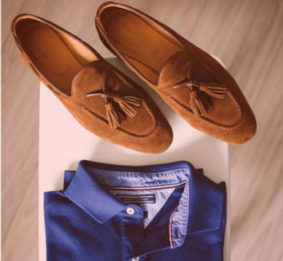 Handmade men dress moccasin shoes, men beige suede shoes, slip on wear shoes men