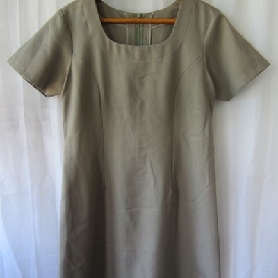 Mod grey shift dress