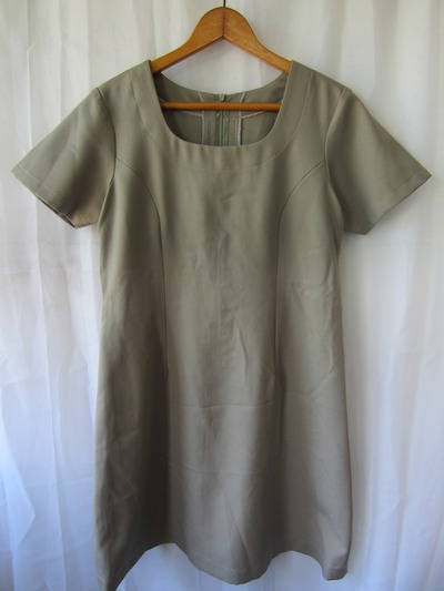 Mod grey shift dress