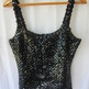 Vntg Black Sequins Tank-3