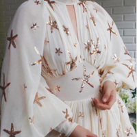 Beautiful Sequined Long Sleeve Maxi Dress - Thumbnail 2