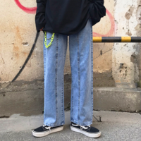 Free Shipping-VINTAGE FRONT STITCH JEANS - Thumbnail 1