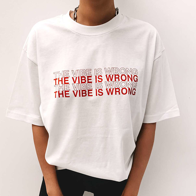 Free shipping-"the vibe is wrong" tee - Thumbnail 3