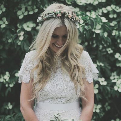 Modest west country wedding dresses cap sleeve bohemian lace chiffon wedding dress 