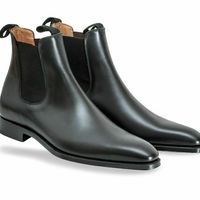 Handmade Men's Black leather Chelsea boots Classic Jodhpurs boots for men - Thumbnail 1