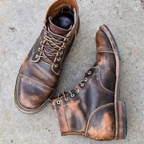 Handmade Men’s Tan Brown Color Lace Up Boots, Distress Leather High Ankle Cap Toe Boots