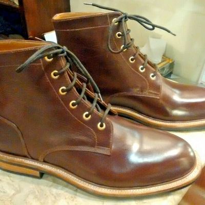 Handmade brown leather men dress chukka boots custom ankle boots for men - Thumbnail 4