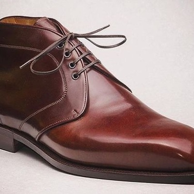 Handmade leather men's chukka boots custom leather jodhpurs boots for men - Thumbnail 4