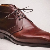 handmade leather Men's Chukka boots Custom leather Jodhpurs boots for men - Thumbnail 1