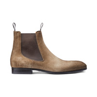 Two Tone Leather Boots for Men Custom Made Chelsea Boots for Men Top Quality - Thumbnail 1