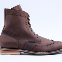 Handmade leather lace up dress boots for men lace up boots custom made man boots - Thumbnail 2
