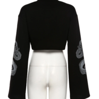 STREET GOTH DRAGON CROP SHIRT - Thumbnail 3