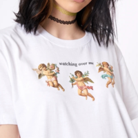 Free Shipping-"WATCHING OVER ME" CUPID TEE - Thumbnail 1