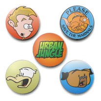 Urban Jungle 1.5" Buttons