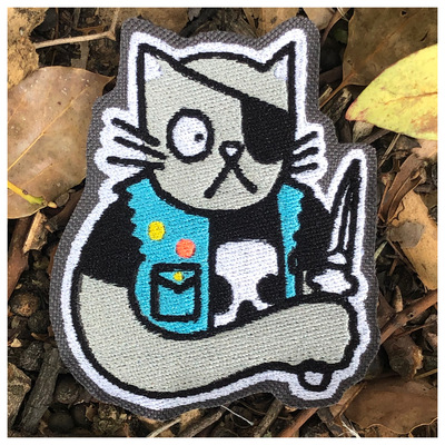 ONE EYE CAT patch (GREY)