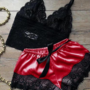 Sweet Lace Bra Split Two-Piece Underwear Set-2