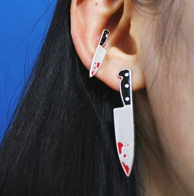 Free Shipping-KNIFE EARRINGS