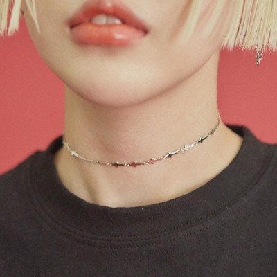Free shipping-little cross choker necklace - Thumbnail 3