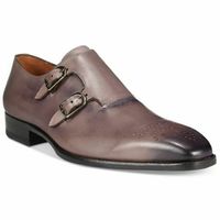 Men's Handmade Double Monk Leather Strap Elegant Shoes Men's Bespoke Shoes - Thumbnail 4