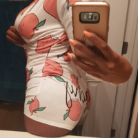 Long-Sleeved Slim Sexy Printed Jumpsuit - Thumbnail 2