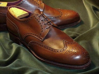 Mens Formal Shoes Bespoke Handmade Leather Oxford Brogue Wingtip Derby Boots New