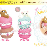 (2010) Rare* Rilakkuma Stacked Macaron Tower Squishy (Licensed) - Thumbnail 2