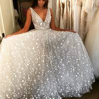 Sparkly Beaded Tulle Prom Dress,Charming Evening Dress,Prom Dresses，434 - Thumbnail 1