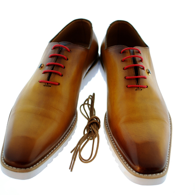 Men new handmade luxury classic oxford handcrafted italian calfskin leather shoes