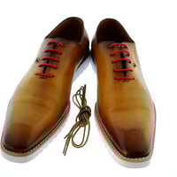 Men NEW HANDMADE Luxury Classic Oxford Handcrafted Italian Calfskin Leather Shoes - Thumbnail 4