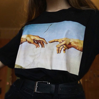 "CREATION OF ADAM" T SHIRT - Thumbnail 1