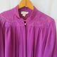 Orchid Purple Western Influenced Capelet Blouse-1