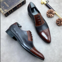 Elegant Mens Two tone Oxford shoes, Men Spectator Shoes, Men Pointed toe shoes - Thumbnail 1