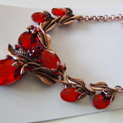 Stunning crystals set in copper and silver