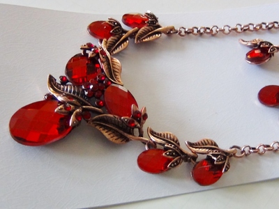 Stunning Crystals Set in Copper and Silver