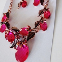 Stunning Crystals Set in Copper and Silver - Thumbnail 1