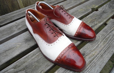 Handmade Correspondent Oxfords for Mens Custom Made Premium Quality Lace Up Shoe