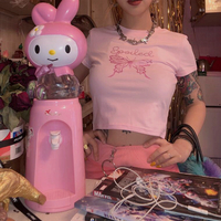 Shiny Glitter Butterfly Baby Pink Top - Thumbnail 1