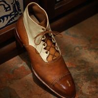 Handmade Amazing Men New Brown Oxfords CapToe Chukka Lace Up Formal Boot - Thumbnail 4