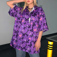 Free Shipping-BUTTERFLY BLOUSE  - Thumbnail 2