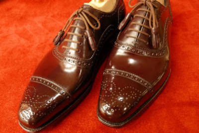 Men Chocolatey Brown Cap Toe Brogue Oxford Casual Leather Shoes
