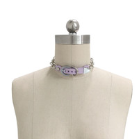 VIV Choker ( Lilac + Silver ) - Thumbnail 2