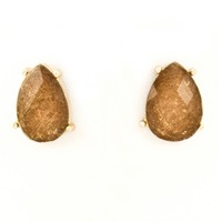 Stone Pendant Necklace Set - Gold - Thumbnail 2