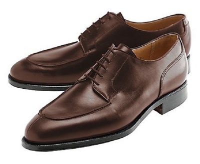 Customize Chocolate Brown Split Toe Derby Real Leather Formal Shoes For Men