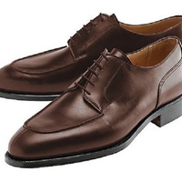 Customize Chocolate Brown Split Toe Derby Real Leather Formal Shoes For Men - Thumbnail 4