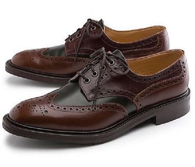 Customize Handmade Spectator Derby Genuine Leather Men's Formal Dress Shoes