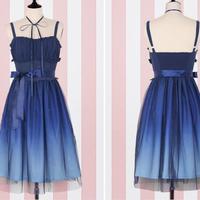 Starry Sky Gradient Lace Dress - Thumbnail 2