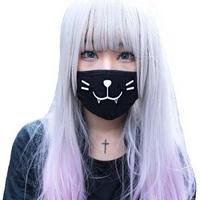 Mascarilla Gato Emoji / Kaomoji Cat Face Mask - Thumbnail 1
