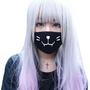 Mascarilla Gato Emoji / Kaomoji Cat Face Mask-1